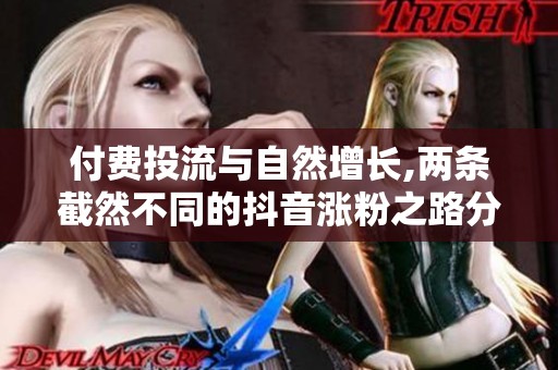 付费投流与自然增长,两条截然不同的抖音涨粉之路分析
