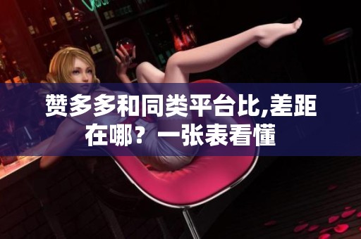 赞多多和同类平台比,差距在哪？一张表看懂