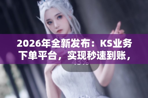2026年全新发布：KS业务下单平台，实现秒速到账，助力生意高效便捷