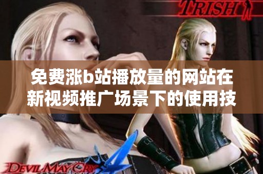 免费涨b站播放量的网站在新视频推广场景下的使用技巧