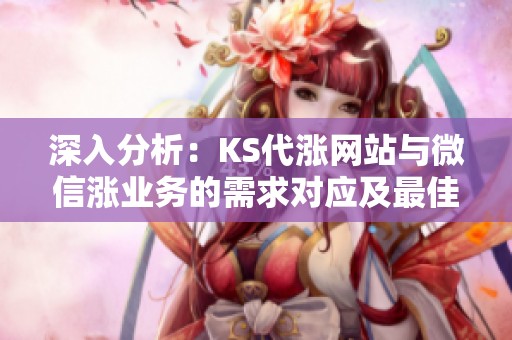 深入分析：KS代涨网站与微信涨业务的需求对应及最佳方案选择