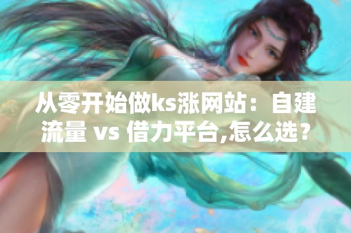 从零开始做ks涨网站：自建流量 vs 借力平台,怎么选？