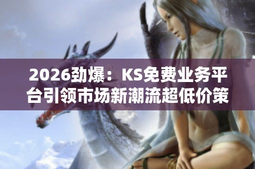 2026劲爆：KS免费业务平台引领市场新潮流超低价策略引爆行业热议轻