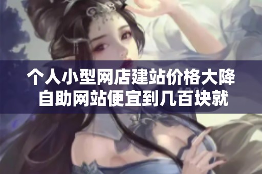 个人小型网店建站价格大降 自助网站便宜到几百块就能搞定 个人小型网店建站价格大降 自助网站便宜到几百块就能搞定