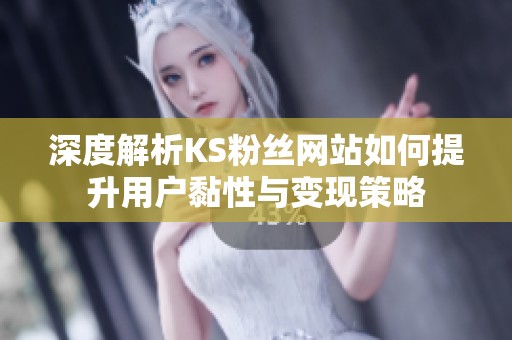 深度解析KS粉丝网站如何提升用户黏性与变现策略