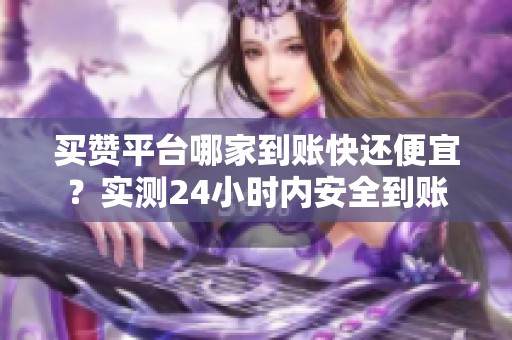 买赞平台哪家到账快还便宜?实测24小时内安全到账 买赞平台哪家到账快还便宜?实测24小时内安全到账