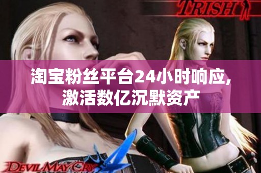淘宝粉丝平台24小时响应,激活数亿沉默资产 淘宝粉丝平台24小时响应,激活数亿沉默资产