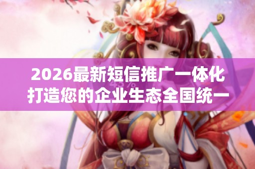 2026最新短信推广一体化打造您的企业生态全国统一服务热线号码