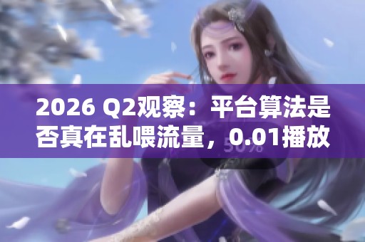 2026 Q2观察：平台算法是否真在乱喂流量，0.01播放量如何撬动2000播放？