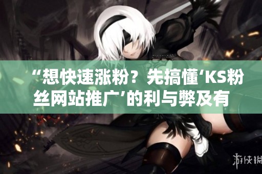 “想快速涨粉?先搞懂‘KS粉丝网站推广’的利与弊及有效策略” “想快速涨粉?先搞懂‘KS粉丝网站推广’的利与弊及有效策略”