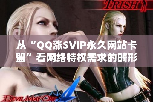 从“QQ涨SVIP永久网站卡盟”看网络特权需求的畸形生态与其背后的社会现象分析 从“QQ涨SVIP永久网站卡盟”看网络特权需求的畸形生态与其背后的社会现象分析