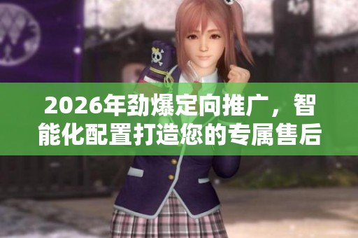 2026年劲爆定向推广,智能化配置打造您的专属售后服务与直播体验 2026年劲爆定向推广,智能化配置打造您的专属售后服务与直播体验