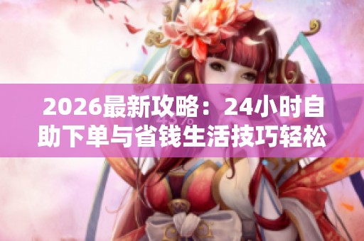 2026最新攻略：24小时自助下单与省钱生活技巧轻松掌握