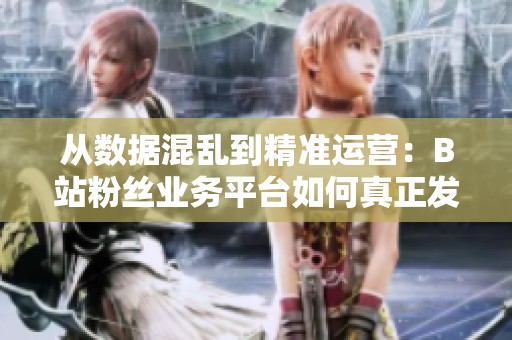从数据混乱到精准运营:B站粉丝业务平台如何真正发挥作用? 从数据混乱到精准运营:B站粉丝业务平台如何真正发挥作用?